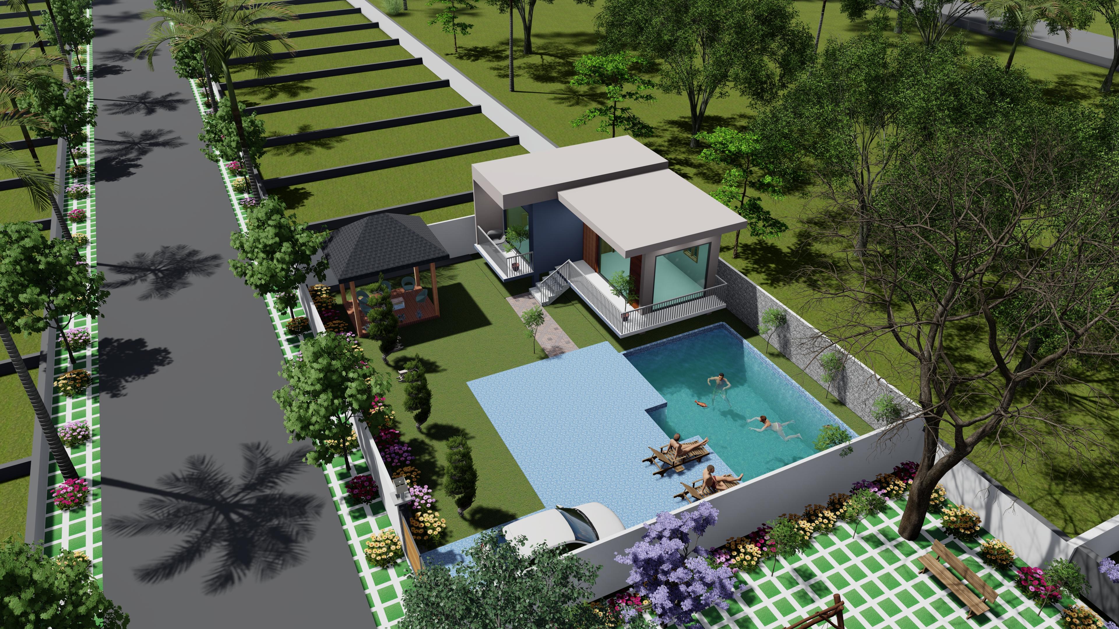 Luxury Farmhouse With Private Pool In Lucknow